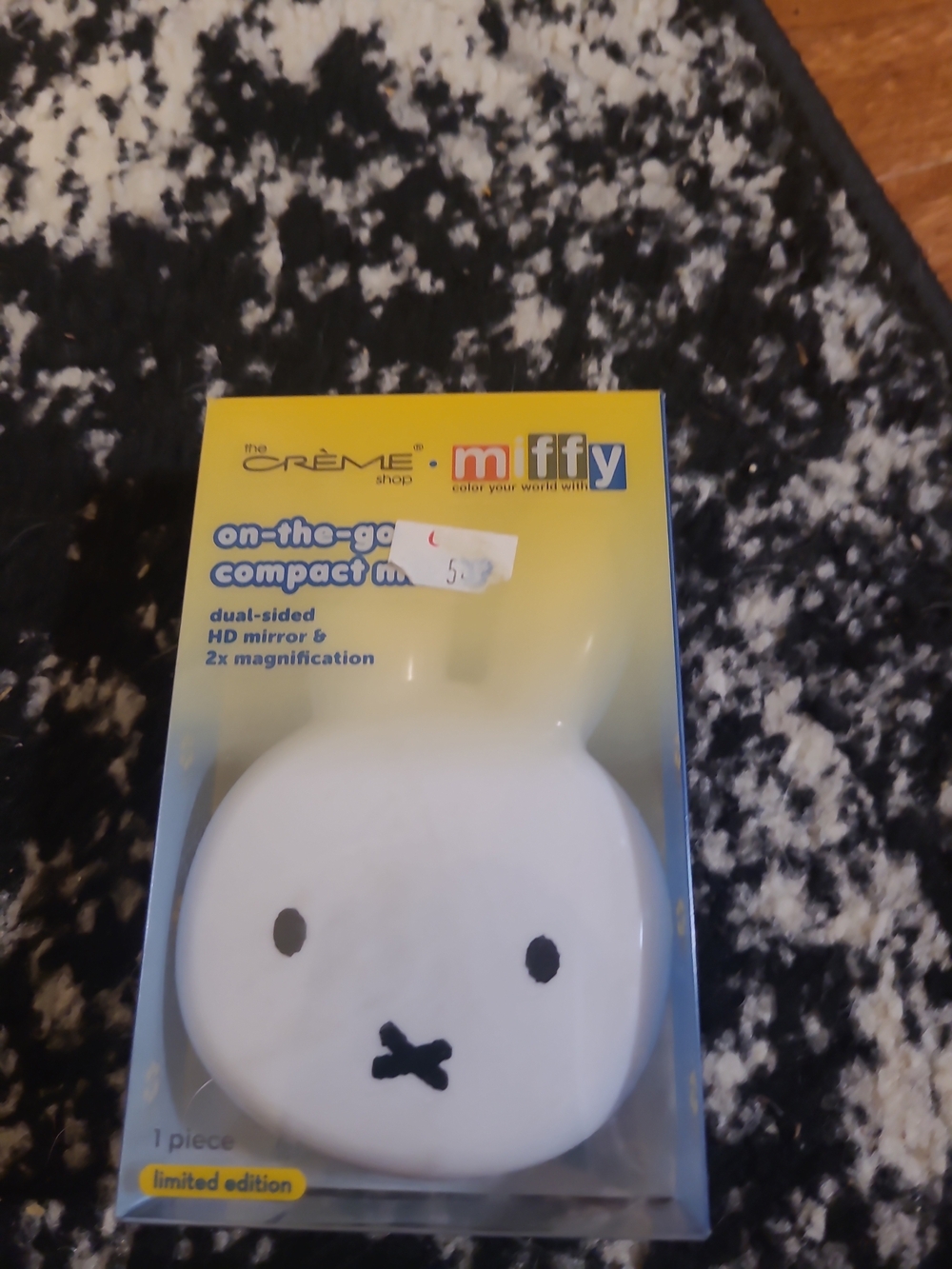 The Crème Shop x Miffy On-The-Go Dual Sided Compact Mirror Bunny Rabbit Shaped